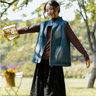 shopping מעילים וג׳קטים Damen Denim Weste Sherpa Wolle Gefüttert Ärmellose Weste Top Verdicken Thermal