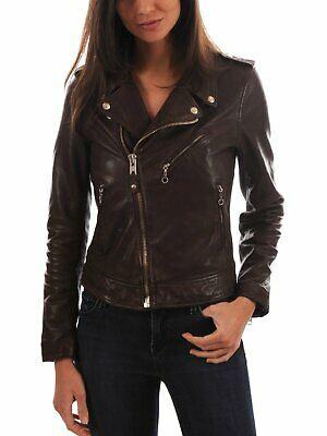 shopping מעילים וג׳קטים Damen Lammleder Jacke Stylisch Slim Fit Motorrad Schwarz Jacke - WJ348