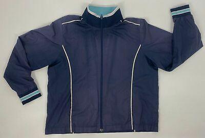 shopping מעילים וג׳קטים $149 Sag Harbor Womens Blue Full-Zip Stand-Collar Athletic Coat Jacket Petite PL