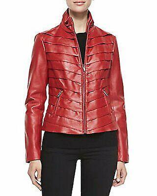 shopping מעילים וג׳קטים Mujer Chaqueta de Cuero Genuino Piel Cordero Puro Bomber - WJ365