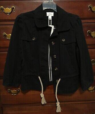 shopping מעילים וג׳קטים Ann Taylor Loft Navy Cotton Jacket 6