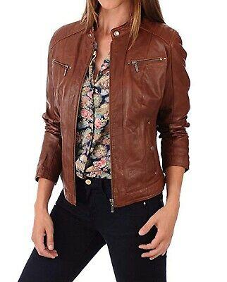 shopping מעילים וג׳קטים Damen Lammleder Motorrad Bomber Biker Lederjacke Nfs 044