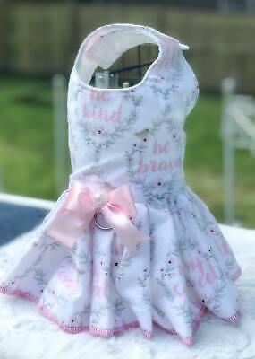 shopping ציוד לחיות מחמד Dog Cat Pet Harness Dress Be Brave Be Kind Cotton Lined Machine Washable