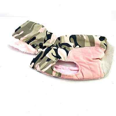 shopping ציוד לחיות מחמד Pink Camo Furry Hooded Puppy Dog Winter Coat Jacket XS X-Small Toy