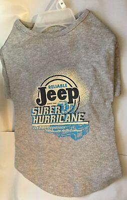 shopping ציוד לחיות מחמד Vo-Toys Jeep Brand Dog T Shirt Gray Med 12-14 Inch Pup Doggiduds Surer Hurricane