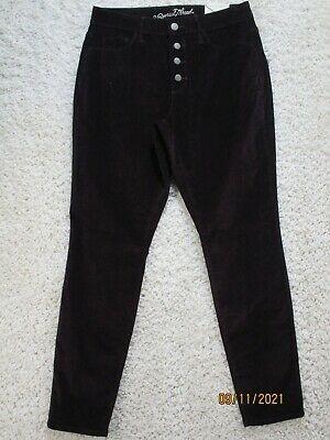 shopping מכנסיים Universal Thread Women's Jeans 6 Purple Button Fly High Rise Skinny New 2043