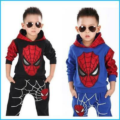 shopping אופנה ילדים Spiderman Clothing Set Long Sleeve T-shirt+Pant 2Pcs Baby Boy Sport Clothes Sets