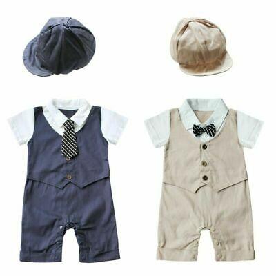 shopping אופנה ילדים Newborn Kids Baby Gentleman Boys Infant Outfits Jumpsuit Romper Bodysuit Clothes