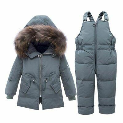 shopping אופנה ילדים Children Clothing Sets 2 PCS Coat Trousers Winter Kids Clothes Down Jacket Suits