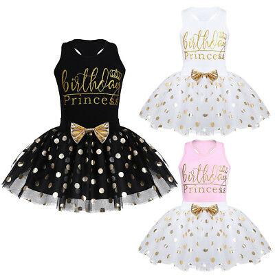 shopping אופנה ילדים Baby Girls Outfit Dress Birthday Party Tops Tutu Skirt Kids Casual Daily Clothes