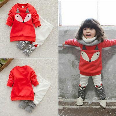 shopping אופנה ילדים Toddler Kids Girl Long Sleeve Cotton Sweatershirt Top Pants Outfits Set Clothes
