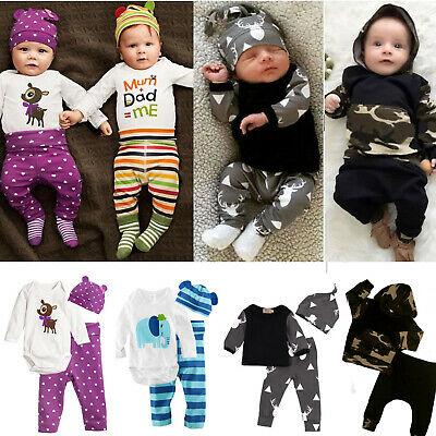 shopping אופנה ילדים Toddler Newborn Baby Boys Long Sleeve Clothes Shirt Tops + Pants Kids Outfit Set