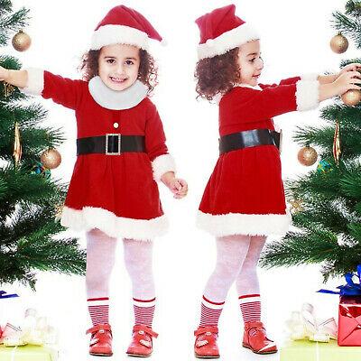 shopping אופנה ילדים Infant Baby Kids Girls Christmas Dress Xmas Party Santa Cosplay Costume Clothes