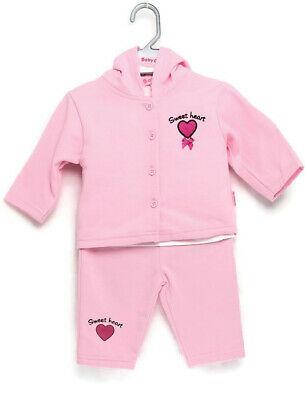shopping אופנה ילדים Baby Girls Sets Children Hoodie Top Pants Clothes 3 Piece Pink Suit Gift 0-3 6-9
