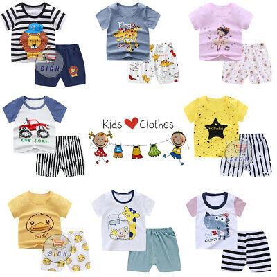 shopping אופנה ילדים KIDS SHORT SLEEVE  100% COTTON 2PCS  summer CLOTHES SET NEW WITH TAG