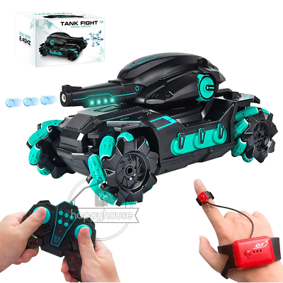 shopping רכב על שלט Remote Control Tank for Children Water Bomb Tank Gesture RC Tank Multiplayer