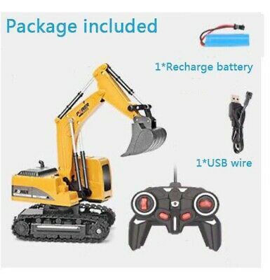 shopping רכב על שלט 1:24 RC Excavator Toy  Engineering Car Alloy And Plastic For kids Christmas Gift