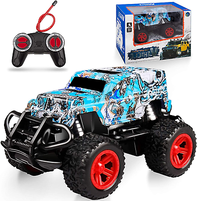 shopping רכב על שלט Kids Toys for 3 4 5 6 Year Old Boys Birthday Gift, Remote Control Car for Boys 3