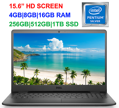 shopping לפטופים ואביזרים 2021 Dell Inspiron 15.6" Laptop Intel Pentium N5030,Upto 3.1GHz 16GB RAM&1TB SSD