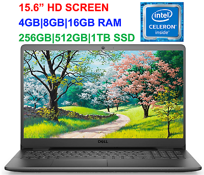 shopping לפטופים ואביזרים 2021 Dell Inspiron 15.6" Laptop Intel Celeron N4020,Upto 2.8GHz 16GB RAM&1TB SSD