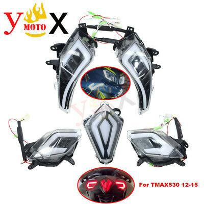 shopping Tmax Scooter LED Front Turn Signal Light Taill Brake Light For Yamaha TMAX530 12-16