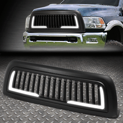 shopping חלקים לרכב [VERTICAL SLAT]FOR 10-18 DODGE RAM 2500 3500 MATTE FRONT BUMPER GRILLE W/LED DRL