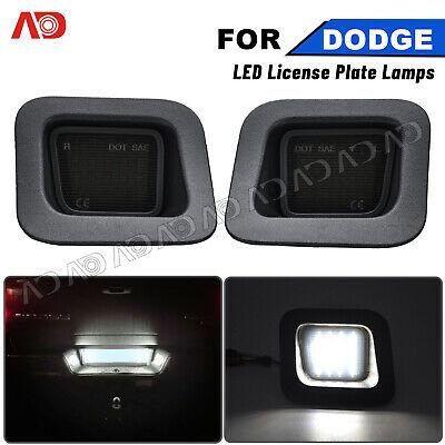 shopping חלקים לרכב For 2003-2018 Dodge Ram 1500 2500 3500 LED License Plate Lights Smoked Lamp