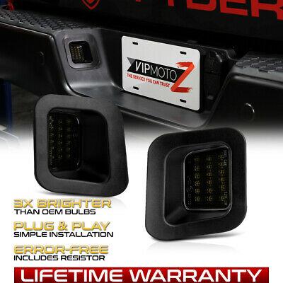 shopping חלקים לרכב 2003-2018 Dodge Ram 1500 2500 3500 SMOKED LEN LED Rear License Plate Lights Pair