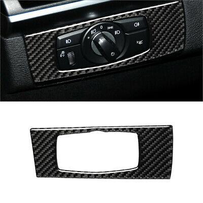shopping חלקים לרכב Carbon Fiber Headlight Switch Frame Cover Trim For BMW X5 E70 X6 E71 2008-2013