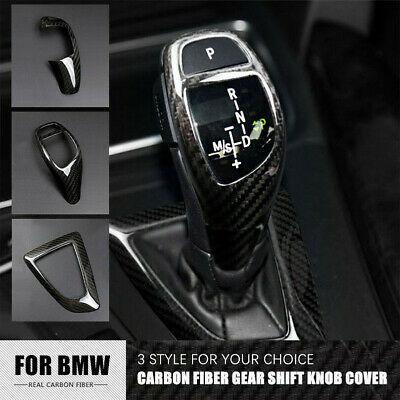 shopping חלקים לרכב Carbon Fiber Gear Shift Knob Cover for BMW F20 F30 F25 F26 F15 1 2 3 4 Series