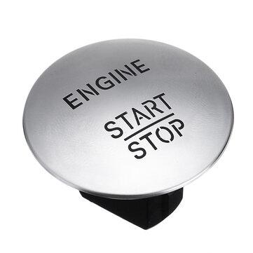 shopping חלקים לרכב Keyless One-key Engine Start Stop Push Switch Button Ignition Switch Silver/Red for Mercedes-Benz 2215450514